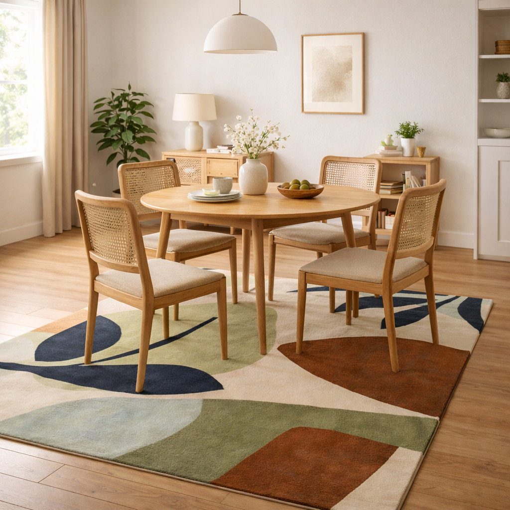 Hand-Tufted Green Area Rug 6x8 6x9 6x10 7x10 Living Room Tufted