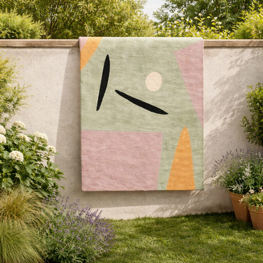 Hand-tufted Rugs  Light Green Rug for Bedroom and Living Space