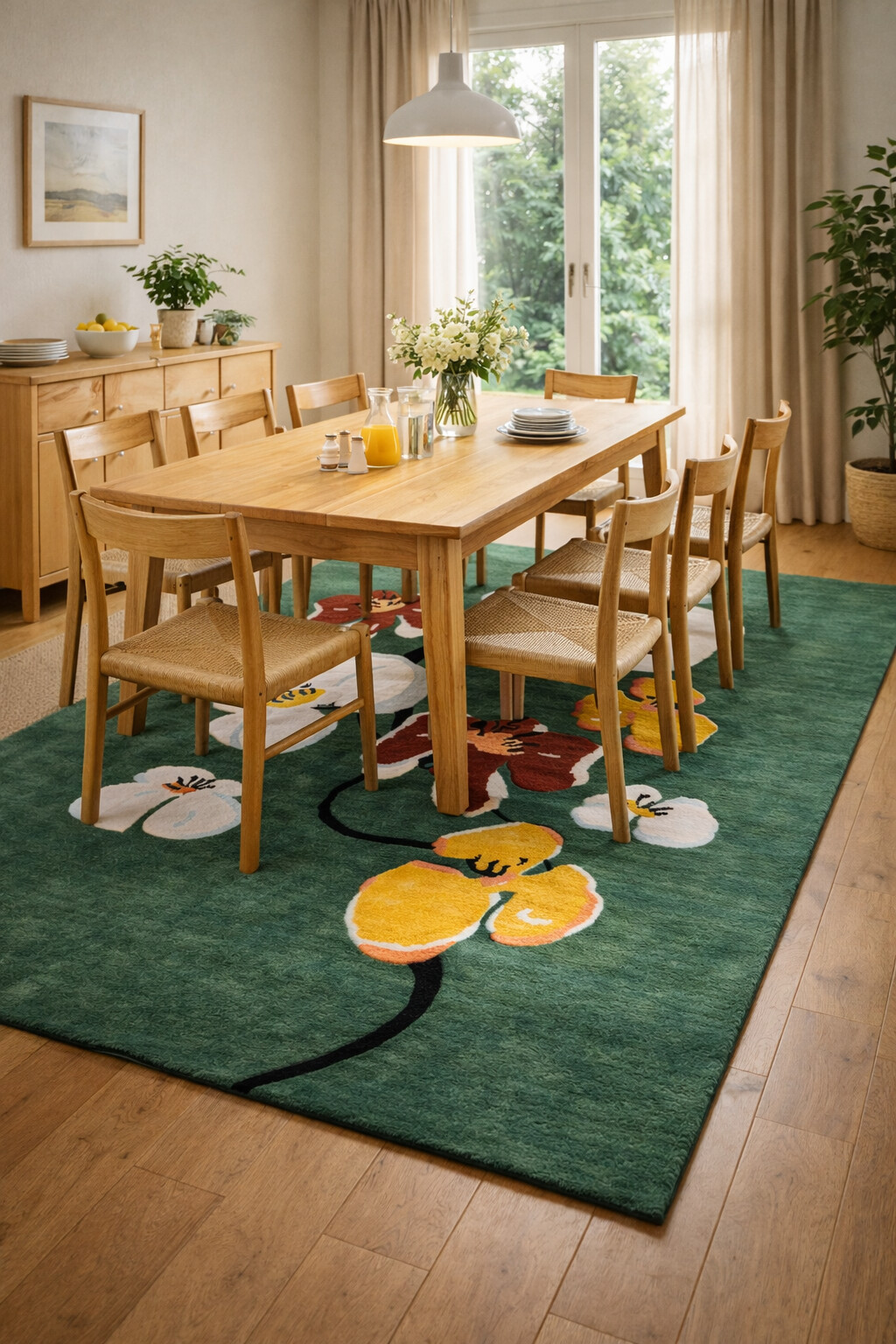 Tufted rugs  Green carpet  8x11 8x13 9x12 9x13  Hallway Living room  Area rugs  Floral carpets