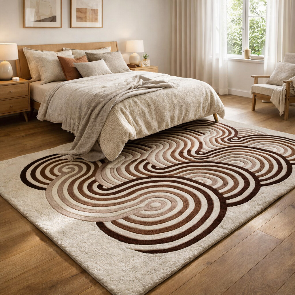 Rugs for Living room  Geometric wool  Tufted carpet  8x10 8x11 9x12 9x13  Area rug  White color