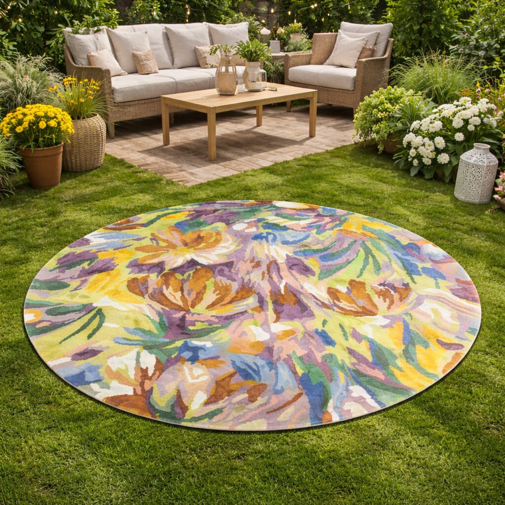 Hand Tufted 8x8 9x9 10x10 11x11 Green Rug Bedroom Rug