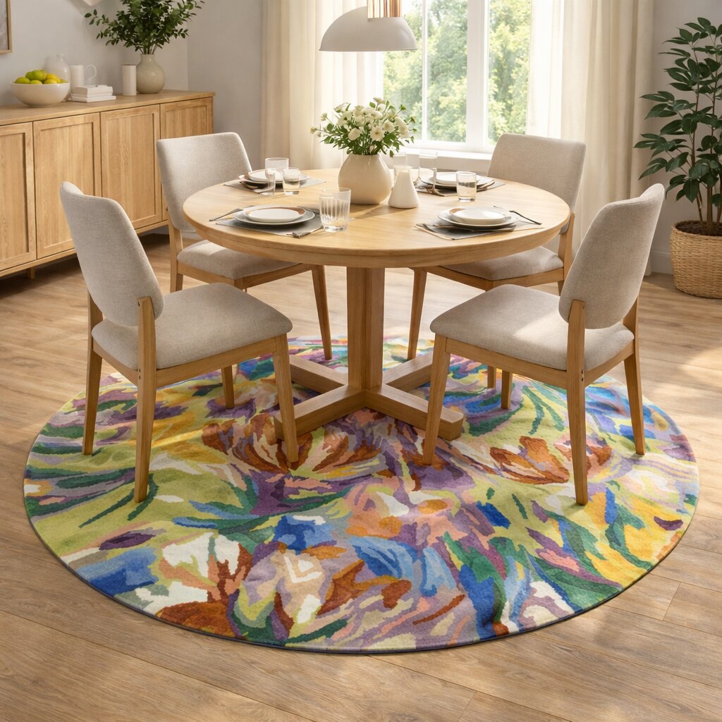 Hand Tufted 8x8 9x9 10x10 11x11 Green Rug Bedroom Rug