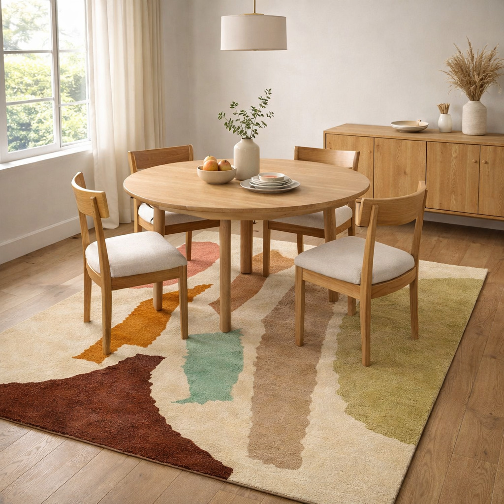 Hand Tufted Natural Multicolor Wool Rug Contemporary Style Dining Rooms Bedrooms Living Room 5x7 6x9 8x9 9x11 Rectangular