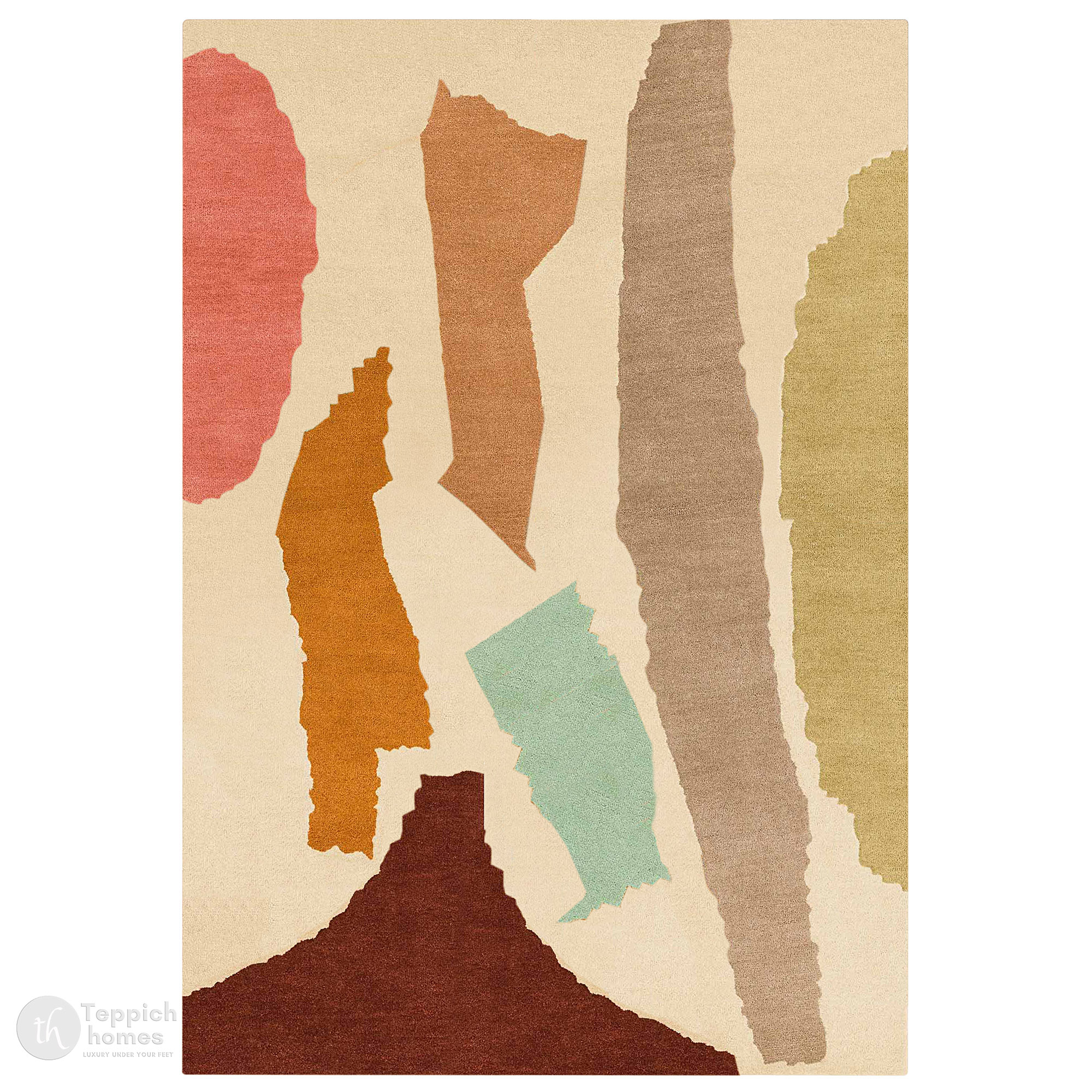 Hand Tufted Natural Multicolor Wool Rug Contemporary Style Dining Rooms Bedrooms Living Room 5x7 6x9 8x9 9x11 Rectangular