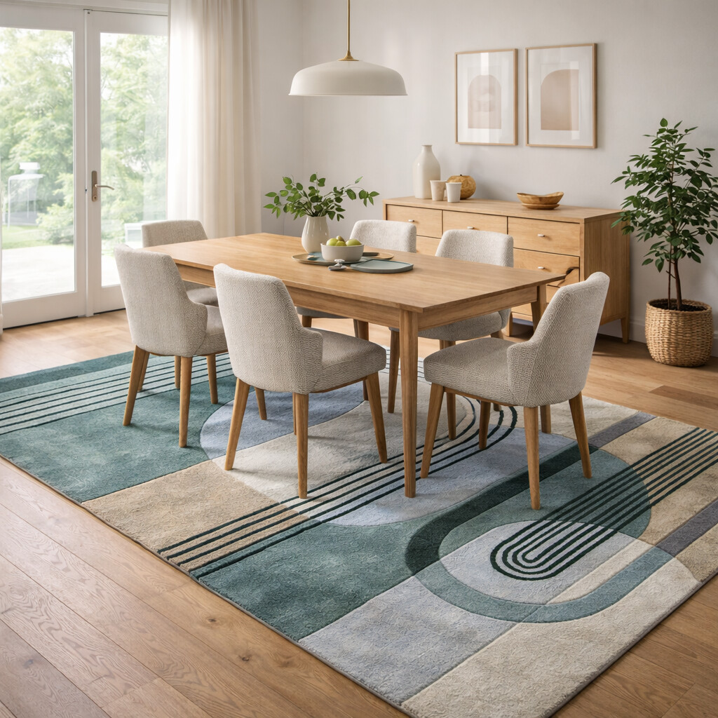 Hallway carpet 7x10  Geometric rug  Tufted carpets  8x11 9x12 10x14 11x13  Wool area rugs