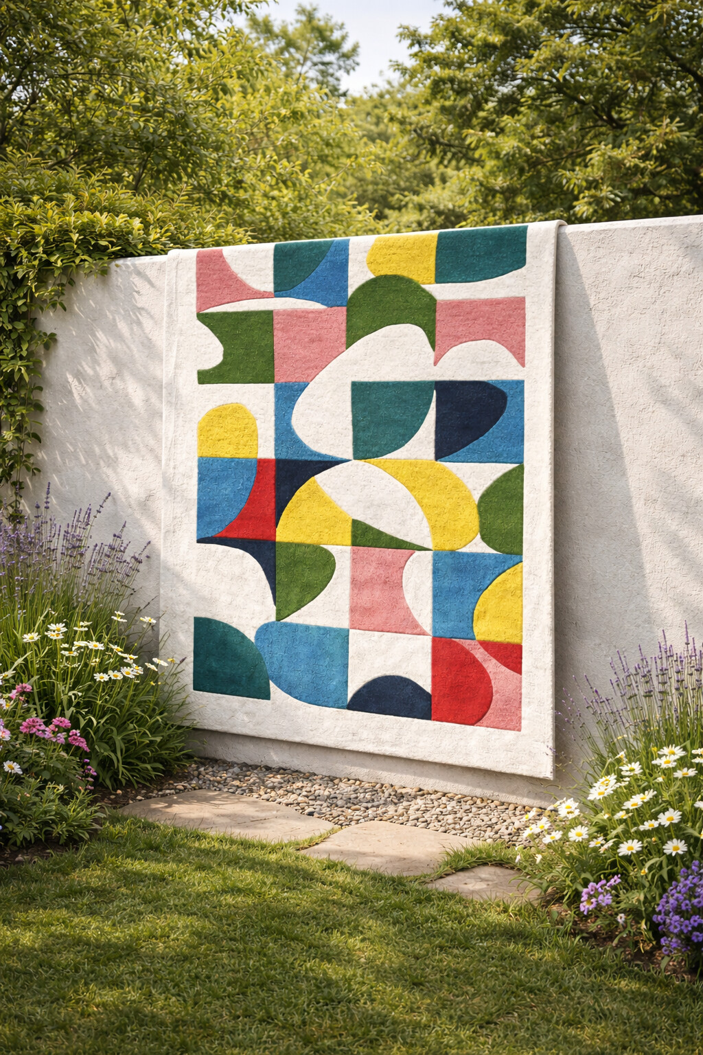 Contemporary Color Block Rug