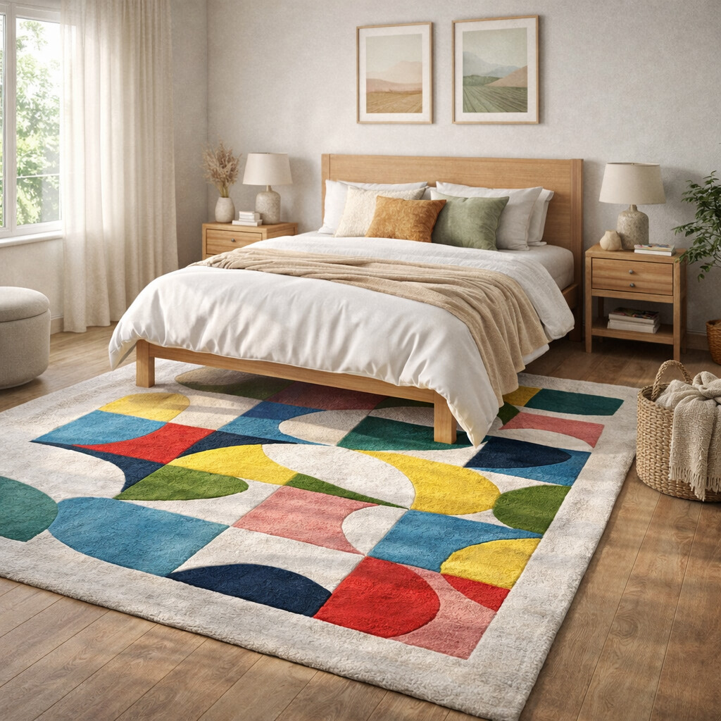 Contemporary Color Block Rug