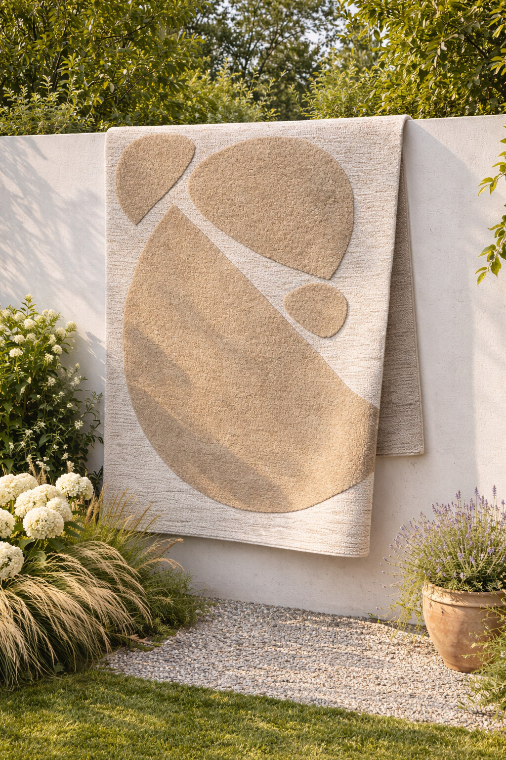 Bedroom area rugs  Geometric carpet  Tufted rug  8x13 9x10 10x13 11x12  Woolen carpet  Ivory and Beige color