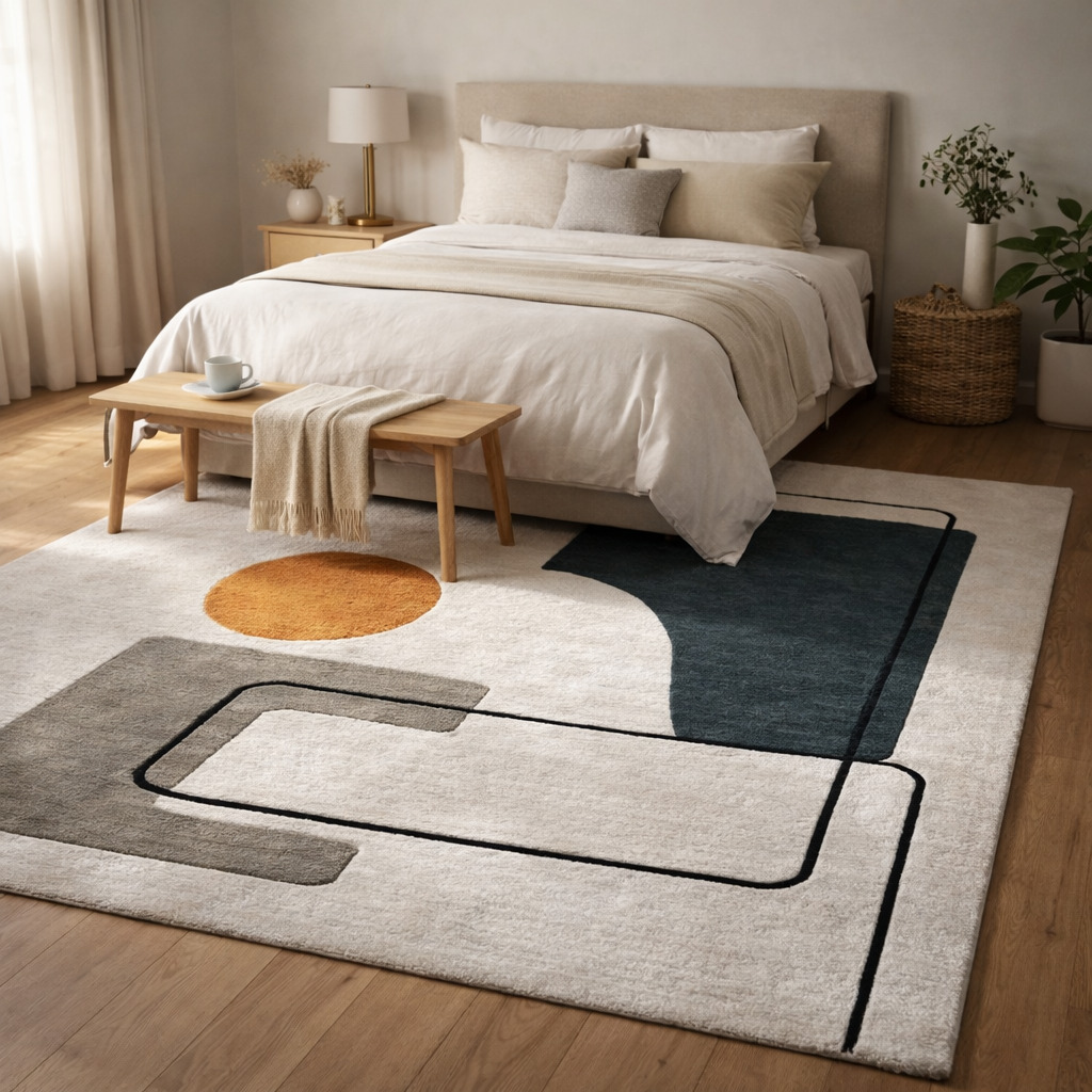 Contemporary Art-Inspired Area Rug
