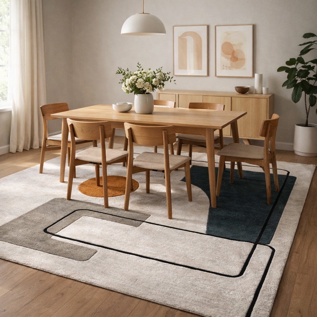 Contemporary Art-Inspired Area Rug