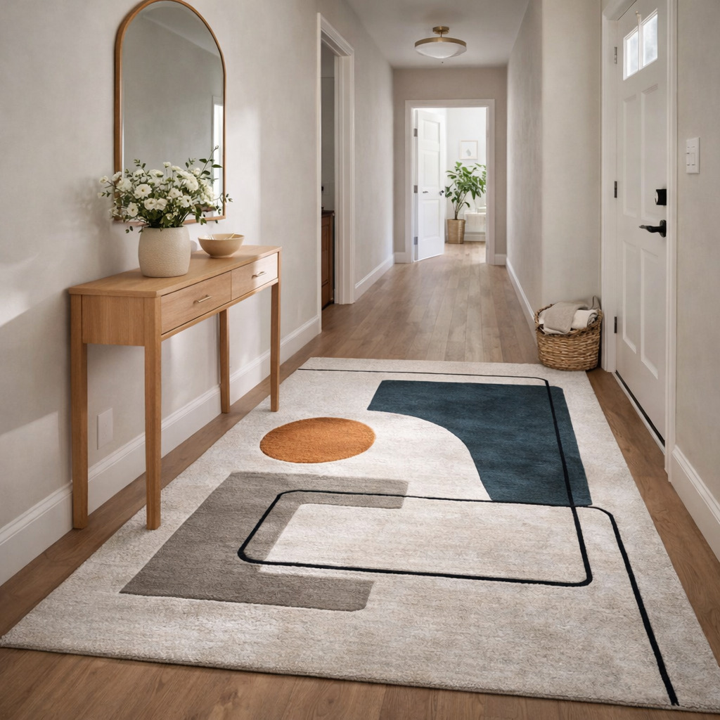 Contemporary Art-Inspired Area Rug