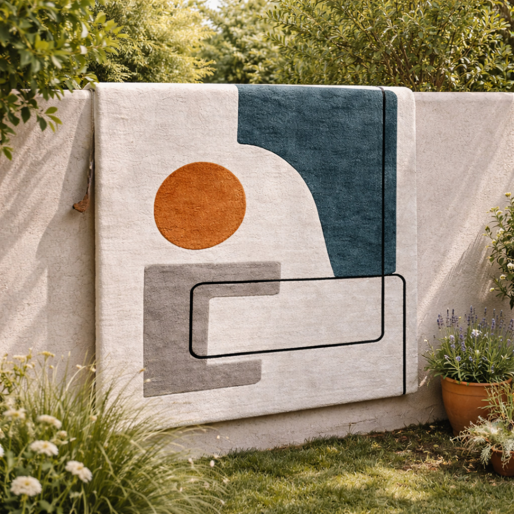 Contemporary Art-Inspired Area Rug