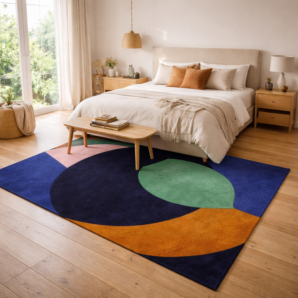 Earthy Modern Art Carpet