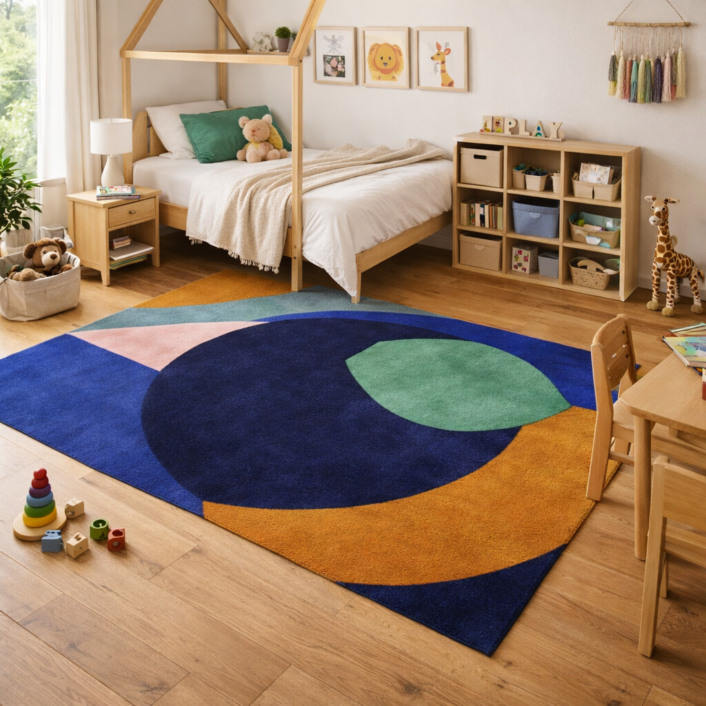 Earthy Modern Art Carpet