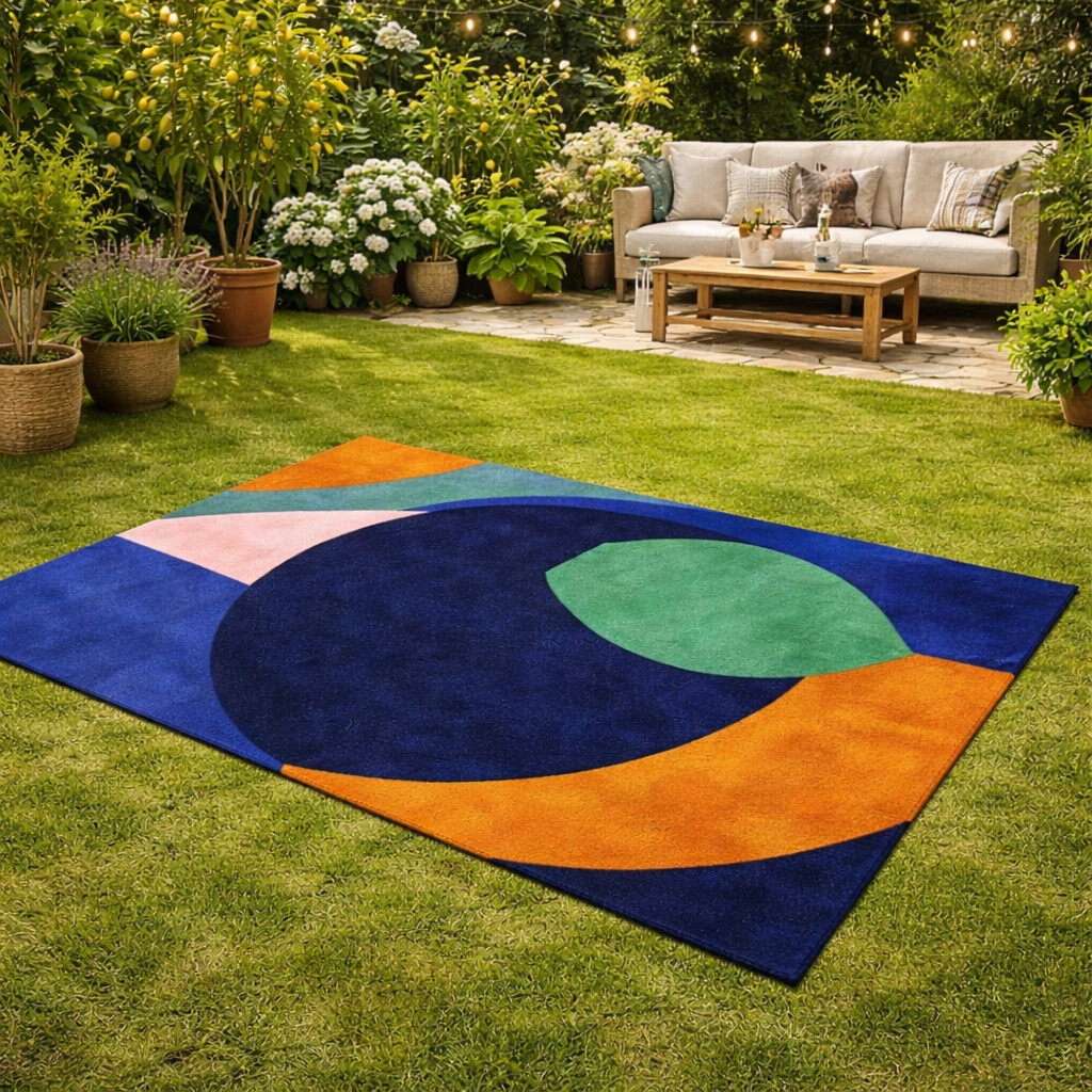 Earthy Modern Art Carpet