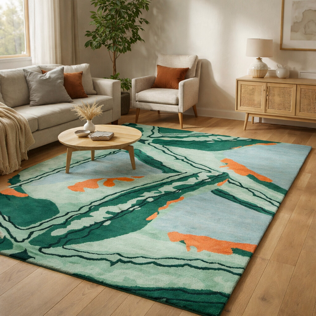Hand Tufted Stella Multicolor Rug Rug for Bedroom and Living Space