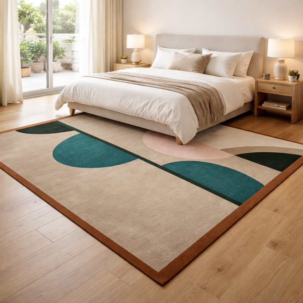 Image of Stylish Color Block Rug