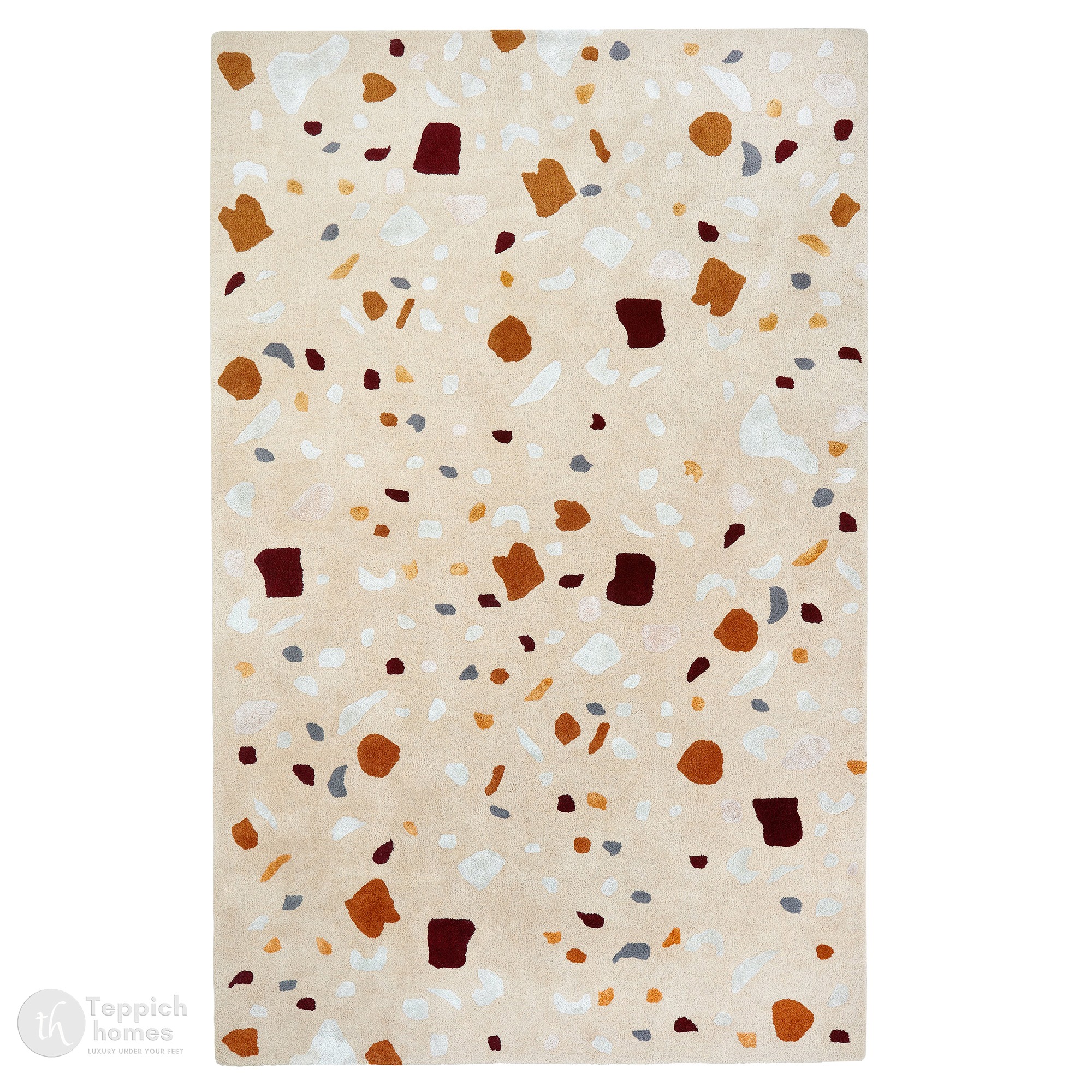 Chic Terrazzo Effect Designer Rug