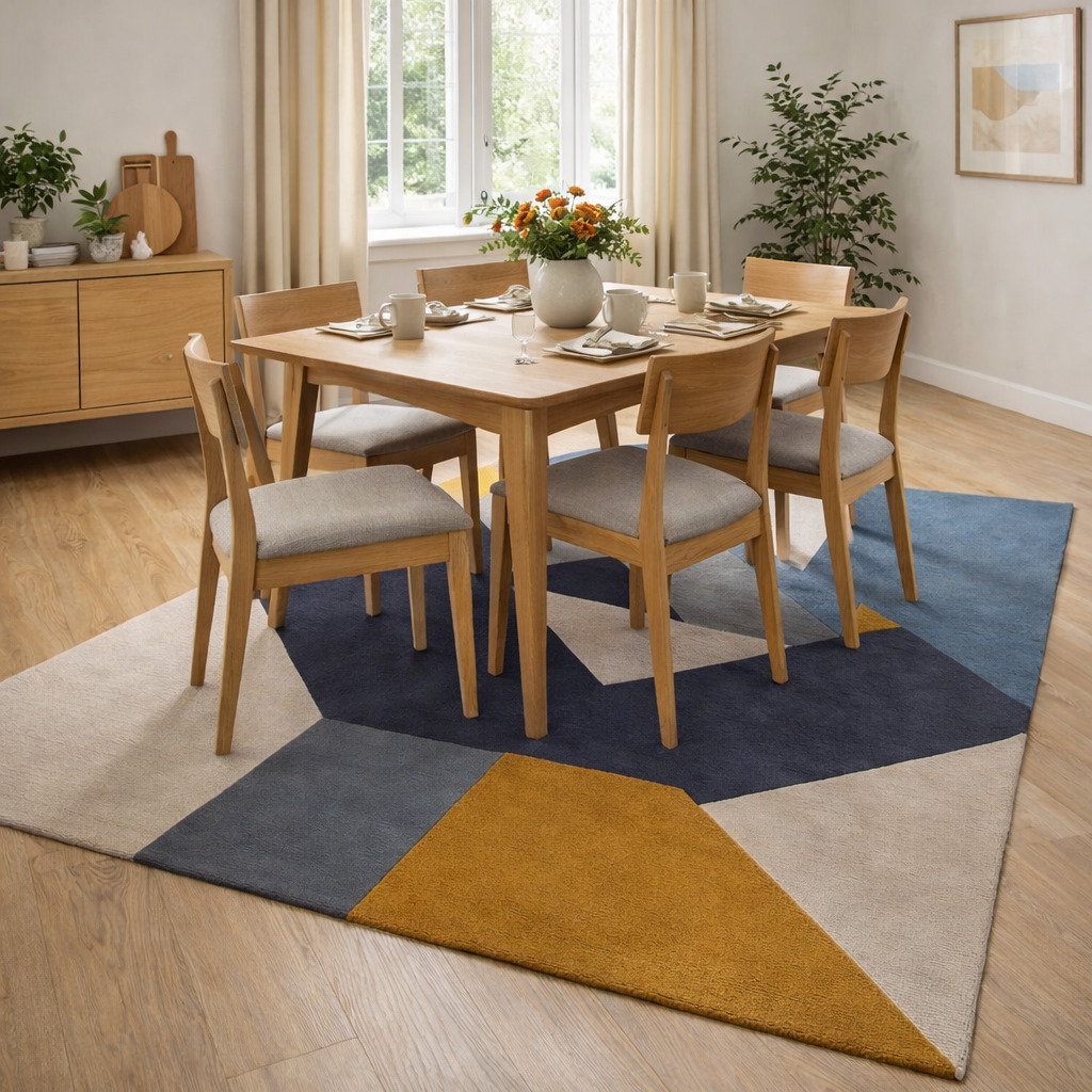 Hand Tufted Grey Area Rug 4x6 5x7 5x8 6x8 Wool Carpet Living Room Handmade