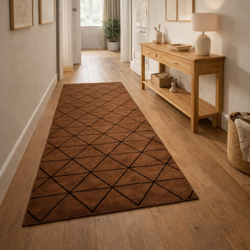 Hand Tufted Rectangle 5x7 5x8 6x8 6x9 Wool Area Rug Tufting Brown Color Bedroom