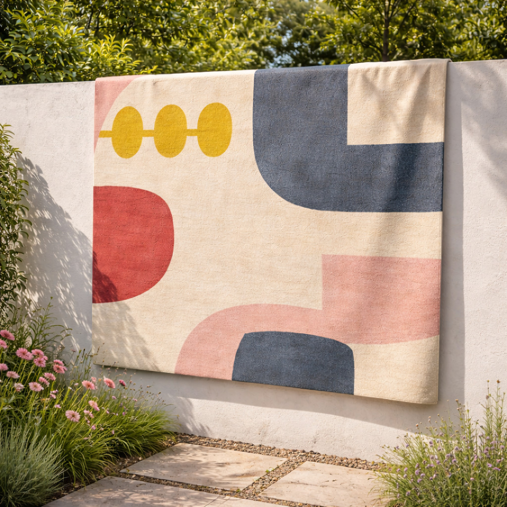 Modern Checkered Lattice Rug