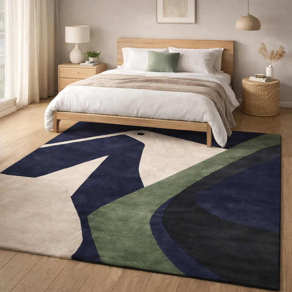 Minimalist Bird Art Carpet