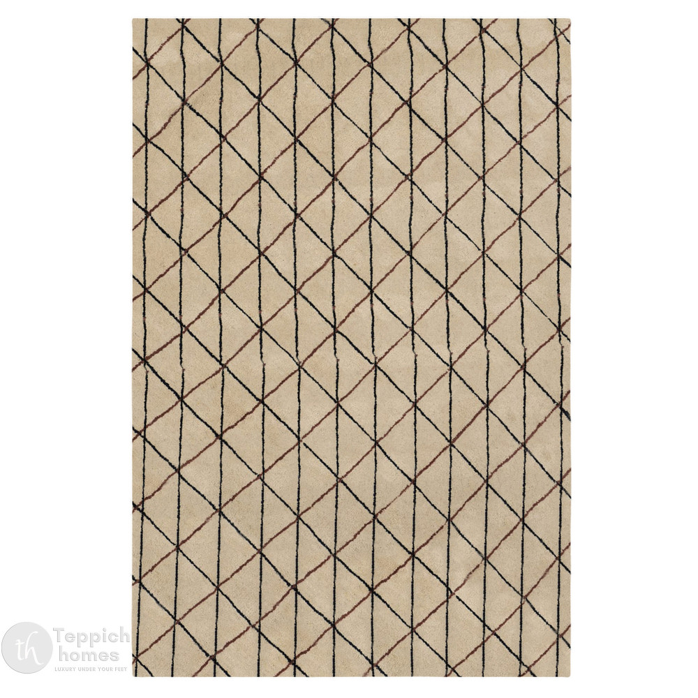 Image of Contemporary Diamond Linework Rug