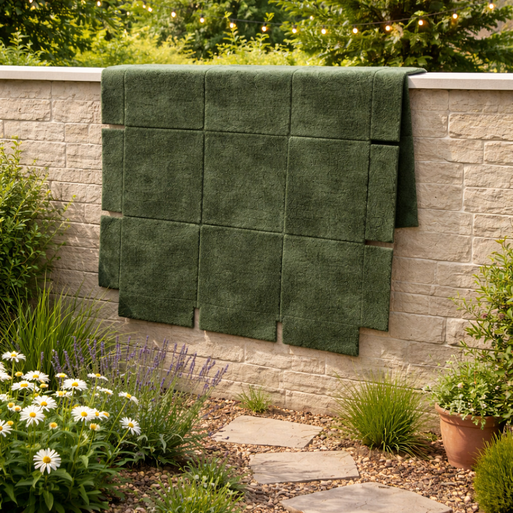 Forest Green Modern Rug