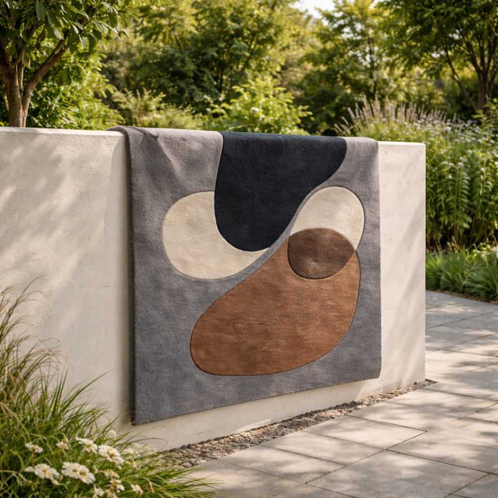 Artistic Earth Color Modern Area Rug