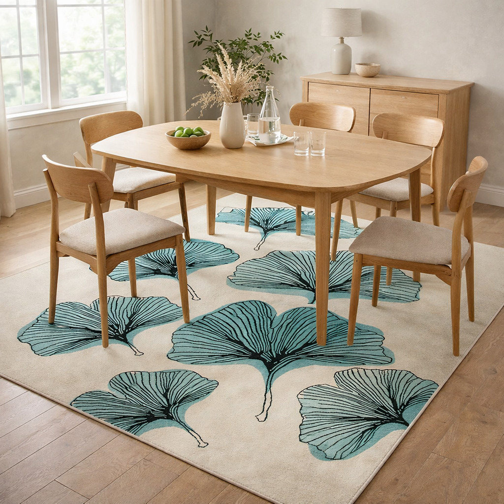 Hand Tufted Wool Area Rug Soft White Green Carpet for Bedroom Living Room 5x7 5x8 6x9 6x10 Contemporary Floor Dcor