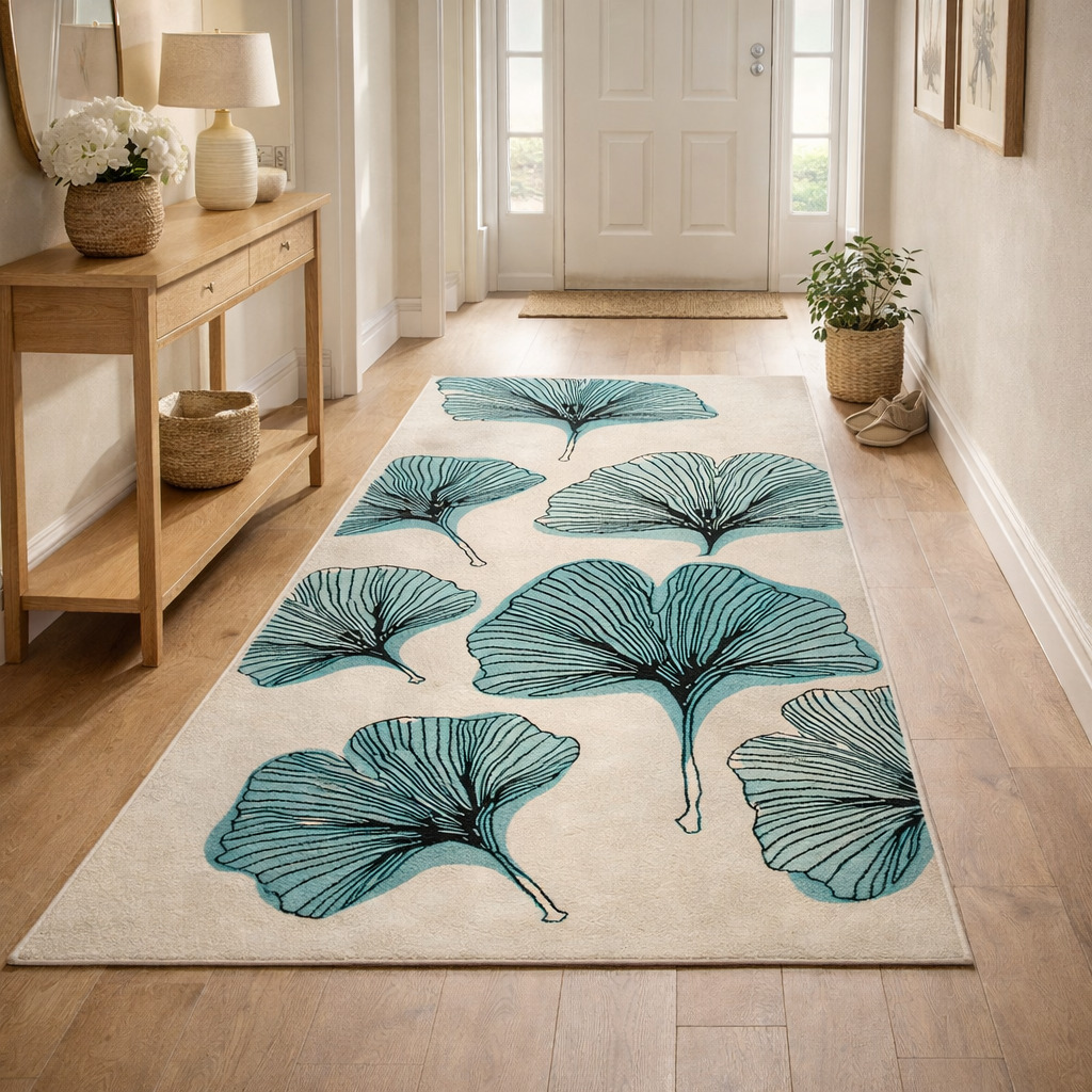 Hand Tufted Wool Area Rug Soft White Green Carpet for Bedroom Living Room 5x7 5x8 6x9 6x10 Contemporary Floor Dcor