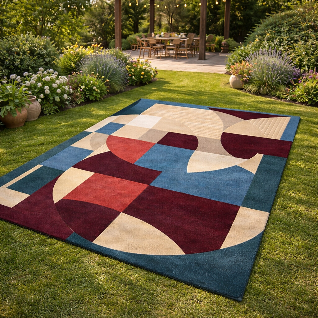 Geometric area rug Wool carpets Rugs for Living room Bedroom 5x8 6x9 7x10 Hand tuft carpet