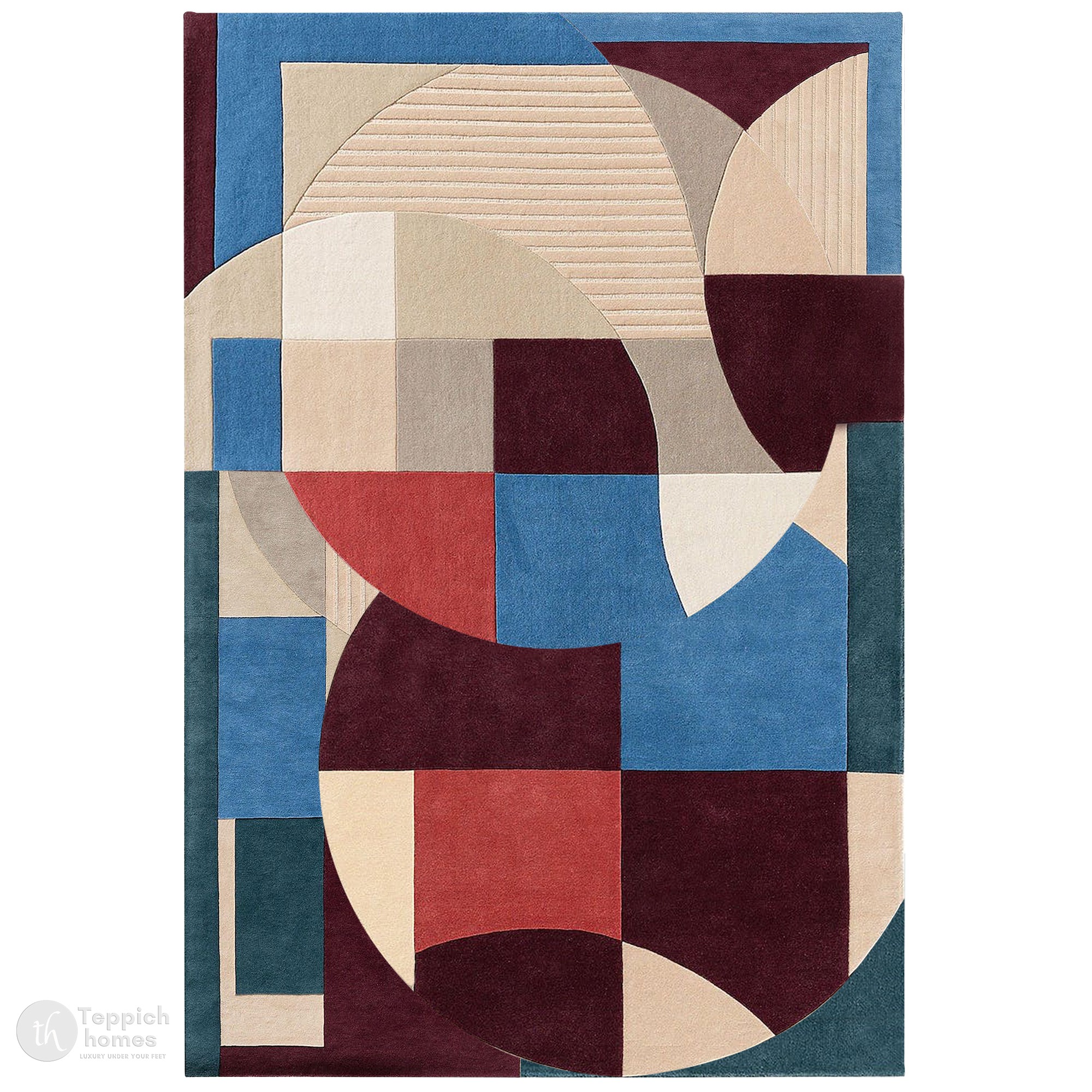 Geometric area rug Wool carpets Rugs for Living room Bedroom 5x8 6x9 7x10 Hand tuft carpet