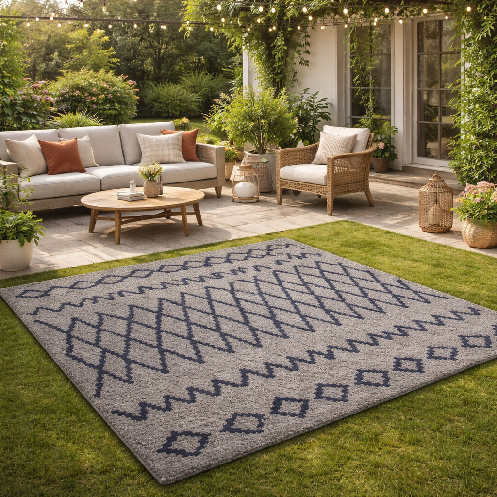 Modern Berber-Style Hand Tufted Rug