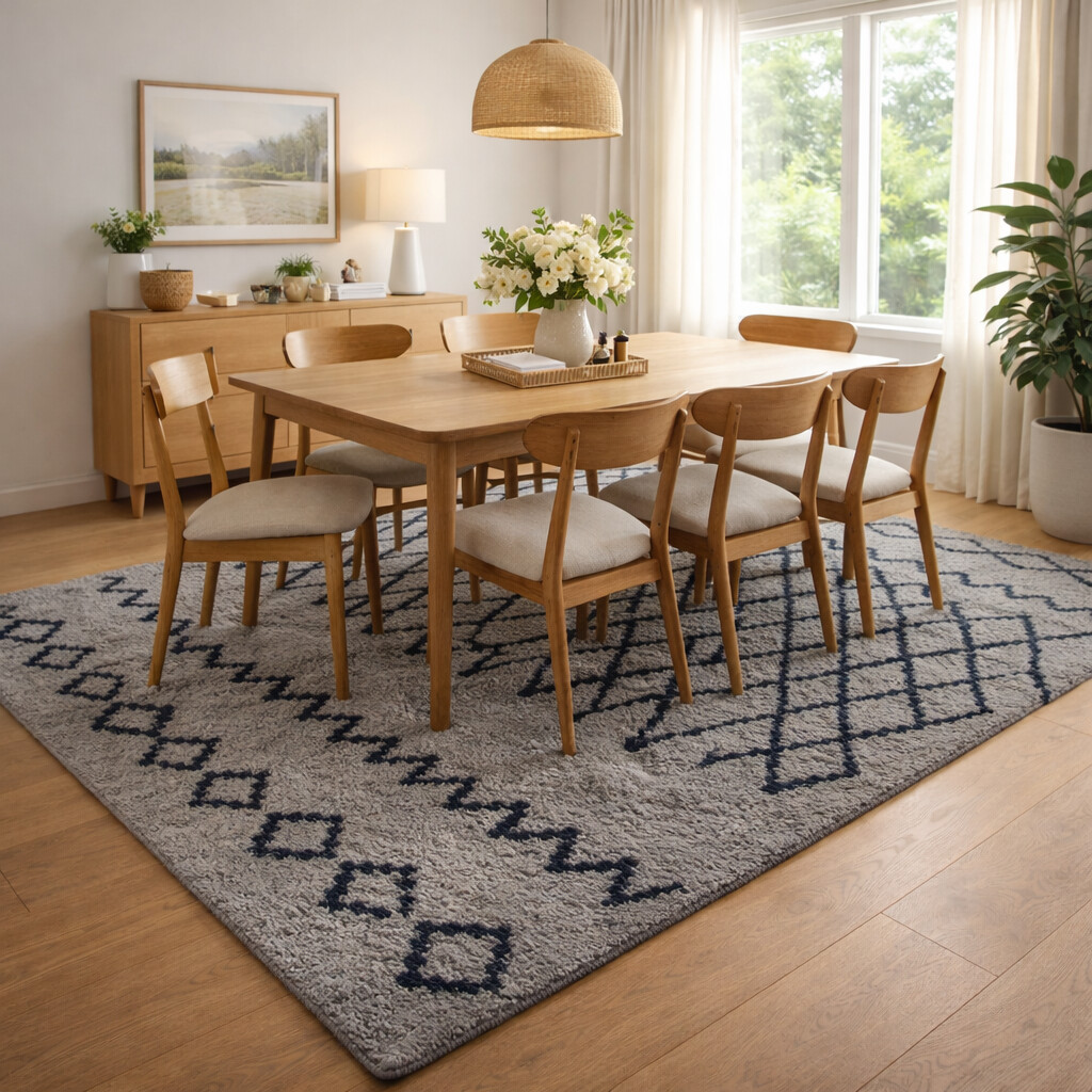 Modern Berber-Style Hand Tufted Rug