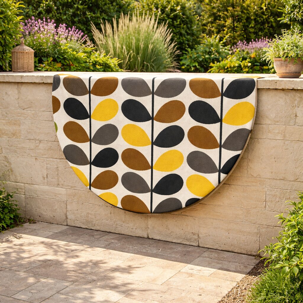 Hand Tufted 9x9 10x10 11x11 12x12 Circle Round Rug Modern Floor Carpet Living Room