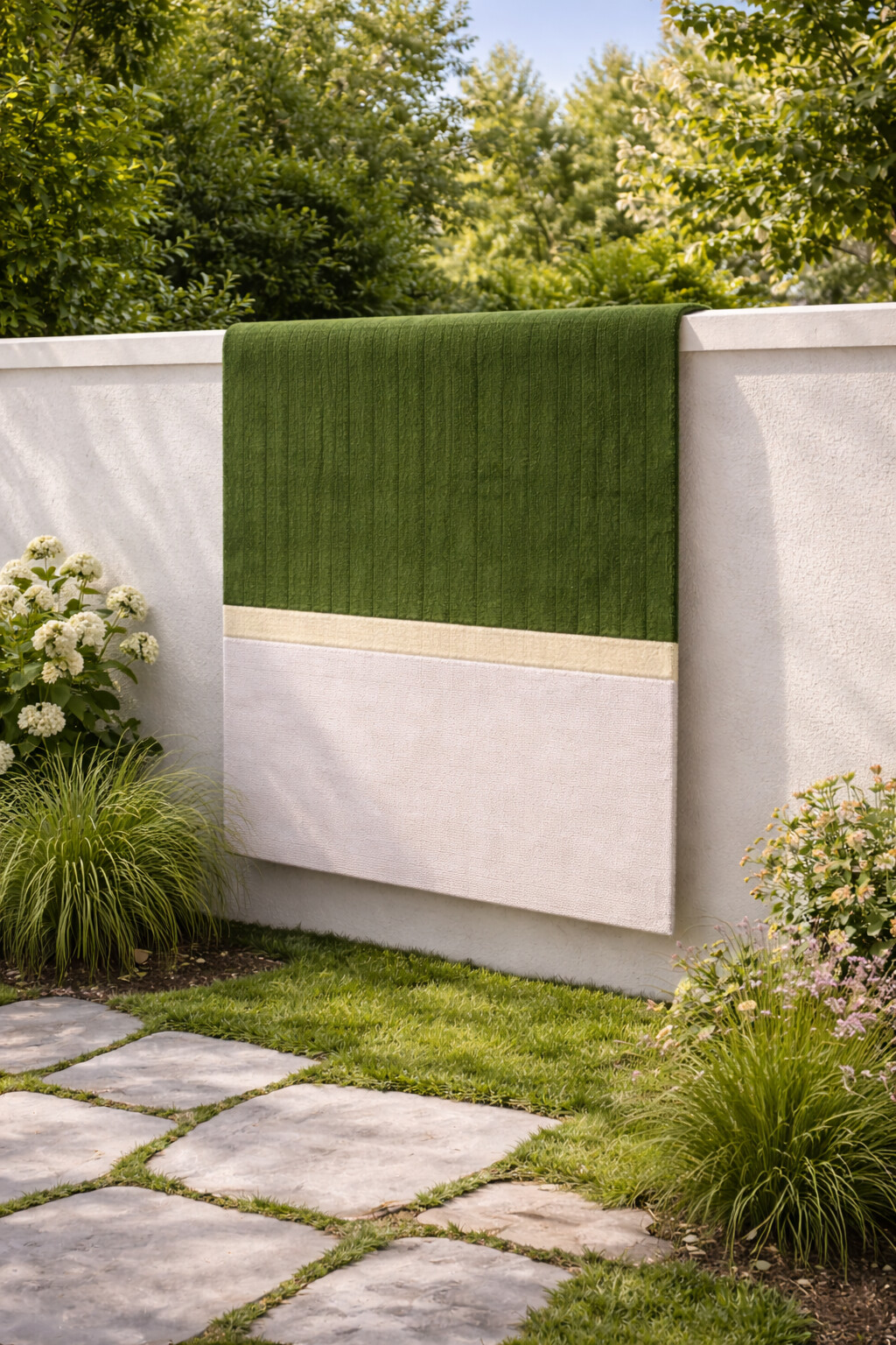 Green Rug Tufted Rug 5x7 5x8 6x8 6x9 Wool Area Rug Bedroom Living Room