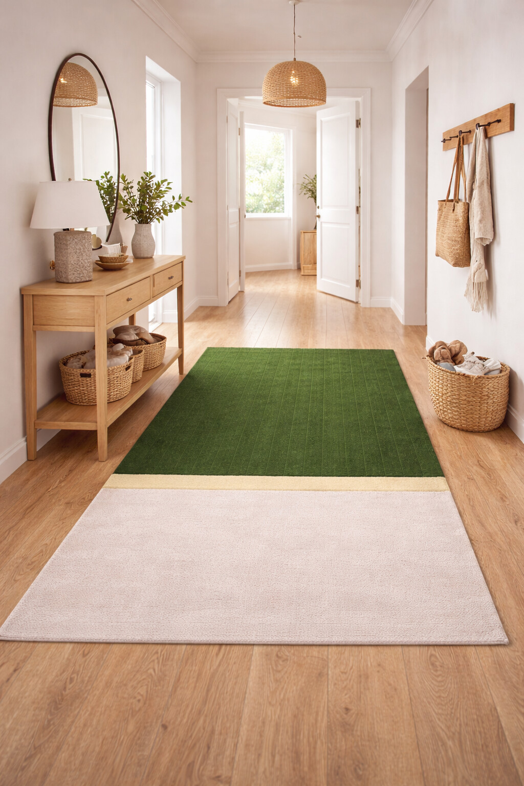 Green Rug Tufted Rug 5x7 5x8 6x8 6x9 Wool Area Rug Bedroom Living Room