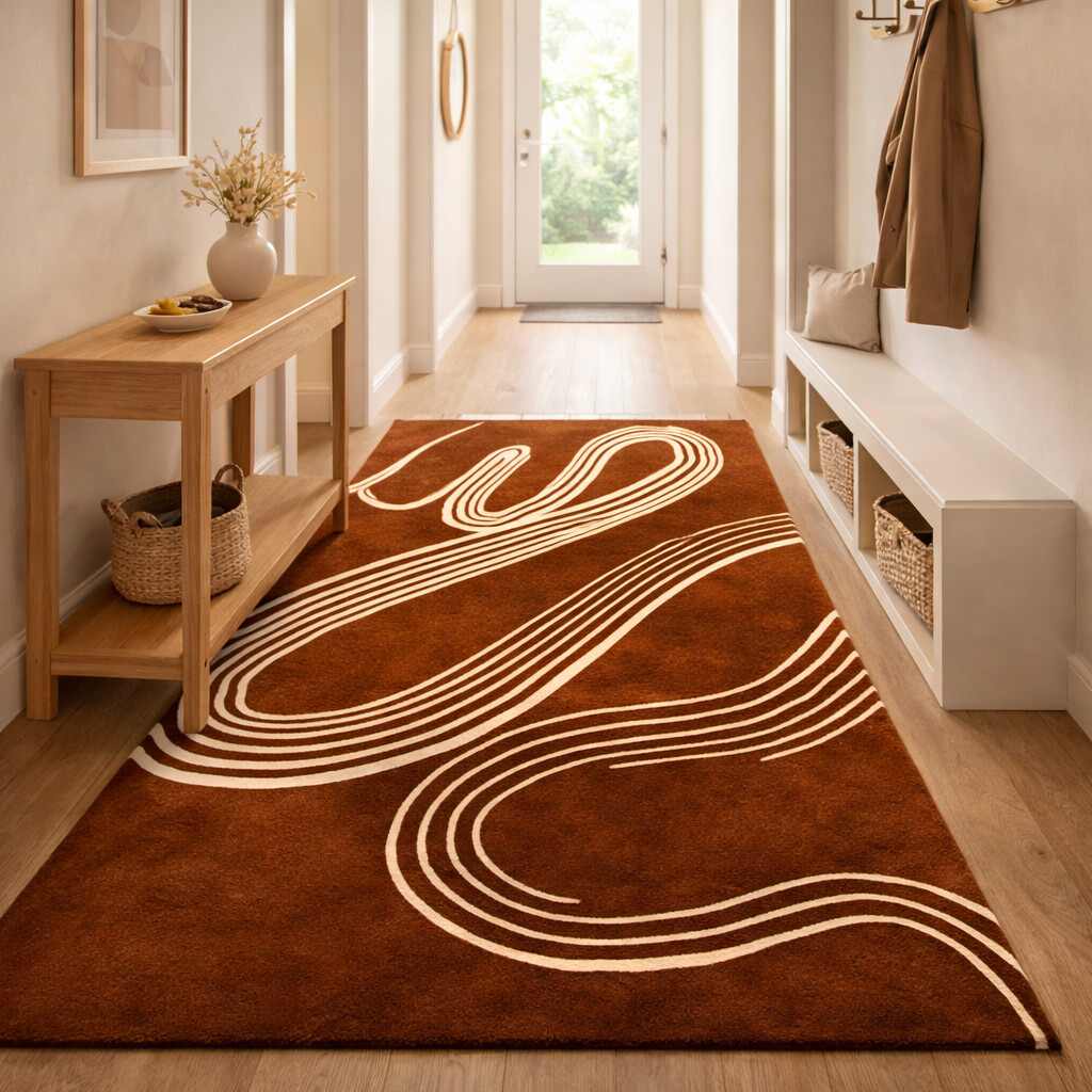 Rugs 9x12  8x13 7x10 6x9 5x8  Hand tufting  Brown area rug  Woolen carpet  Hallway Kids room