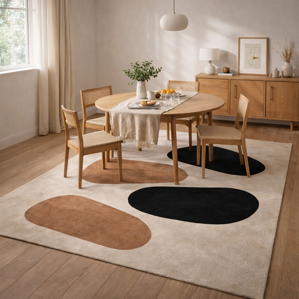 Hand Tuft Rug 5x8 6x9 7x10 Bed Living Room Rugs Beige Color Rectangle Shape Carpet