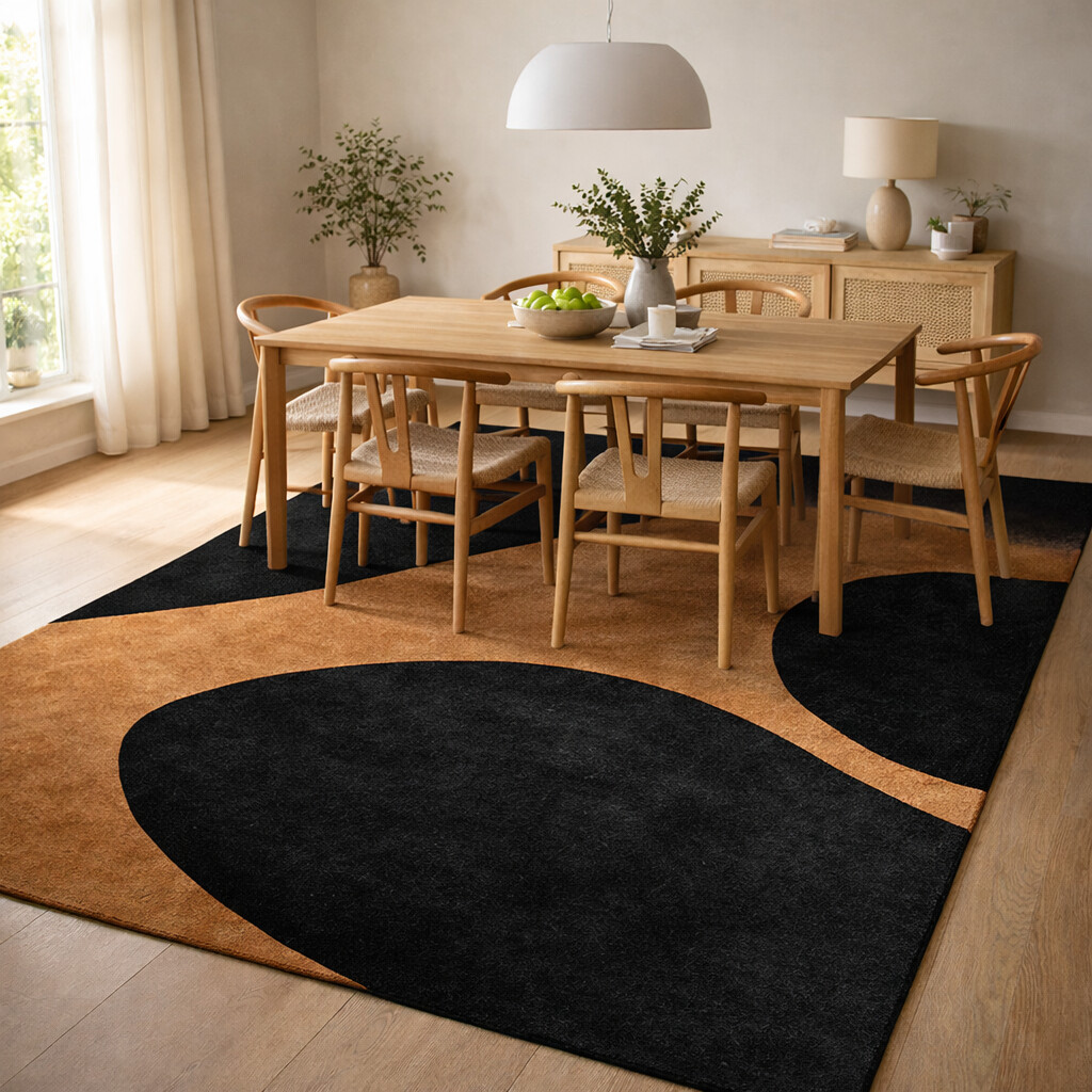 6x8 7x10 8x11 Living Room Rugs Hand Tufted Carpet Brown Area Rug Rectangle Shape Geometric Carpet