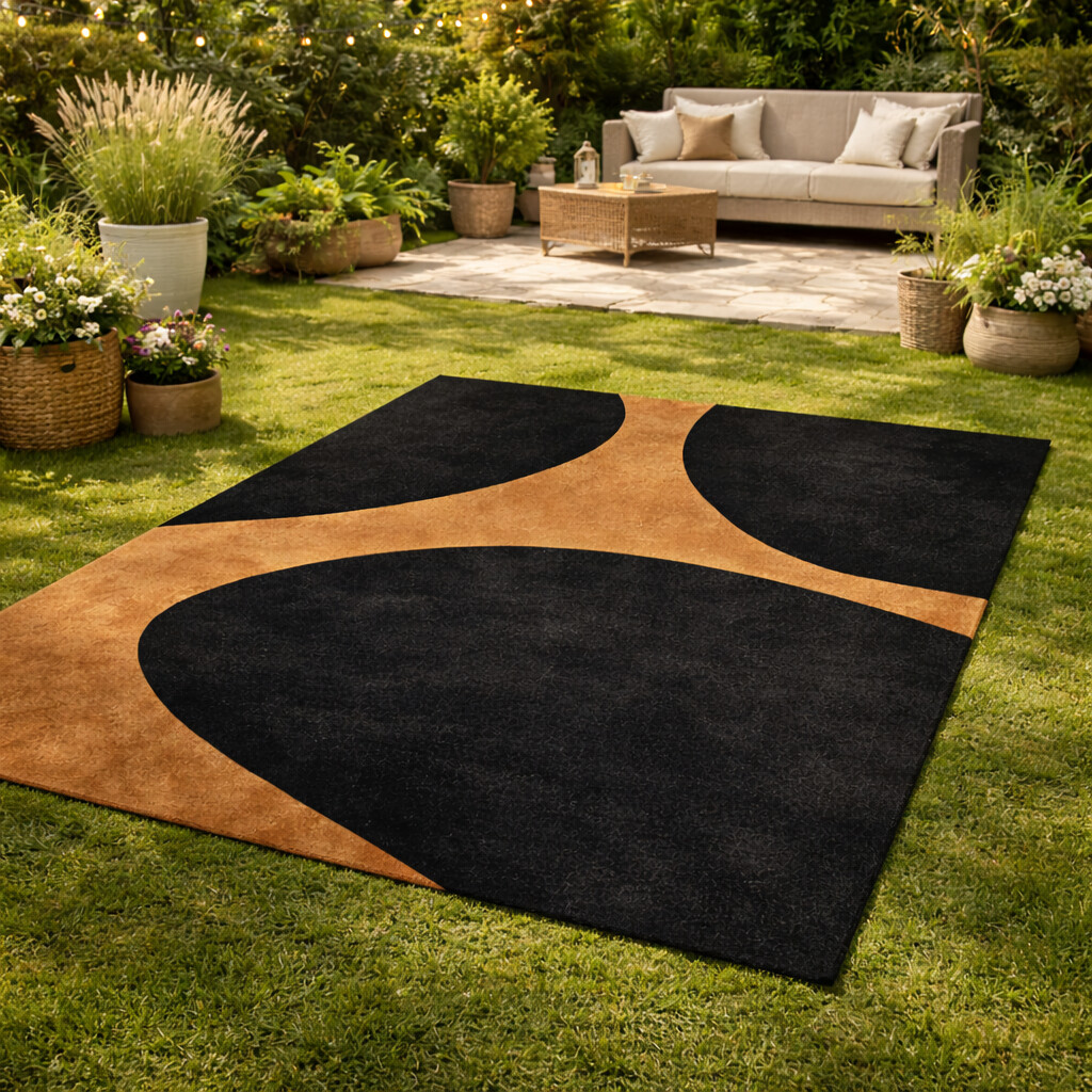 6x8 7x10 8x11 Living Room Rugs Hand Tufted Carpet Brown Area Rug Rectangle Shape Geometric Carpet