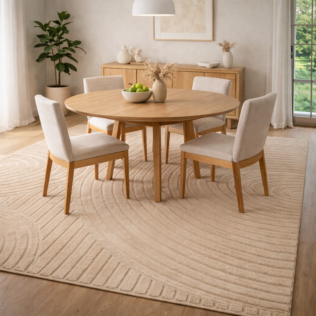 Cream Area Rugs 6x8 7x10 8x11 9x12 Handmade Wool Carpet Rectangle Rugs for Bed Living Room