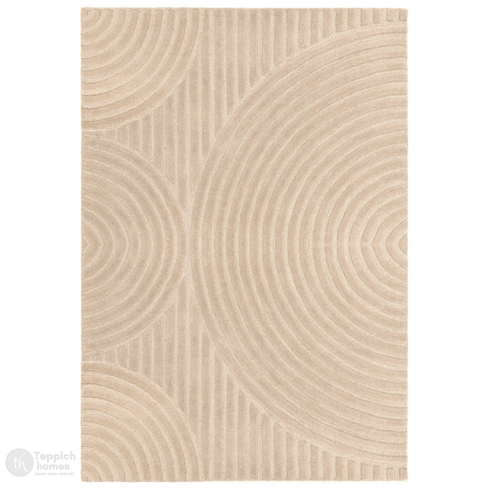 Image of Cream Area Rugs, 6x8, 7x10, 8x11, 9x12, Handmade Wool Carpet, Rectangle Rugs for Bed, Living Room