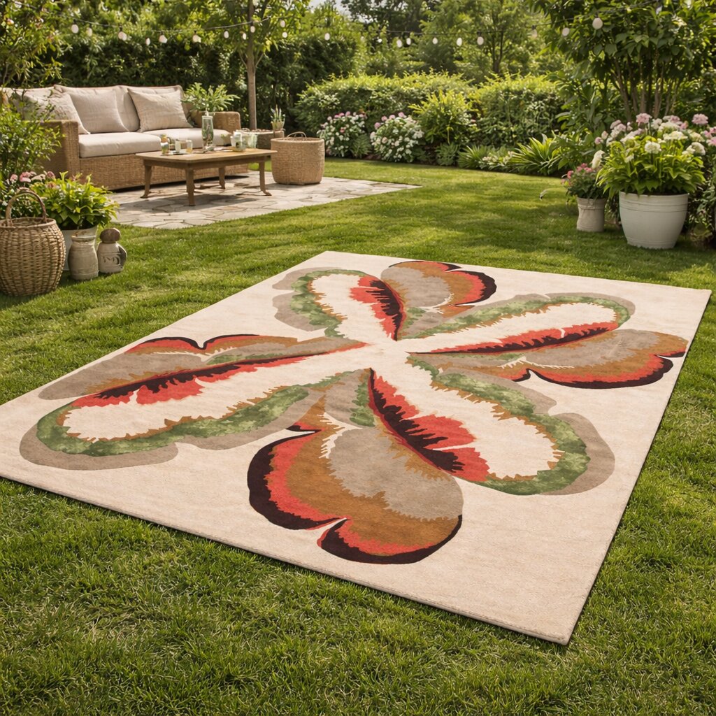 Cream color rugs 5x8 7x10 8x11 9x12 Floral design Wool carpet Hallway Bedroom Rectangle shape Tufted area rug