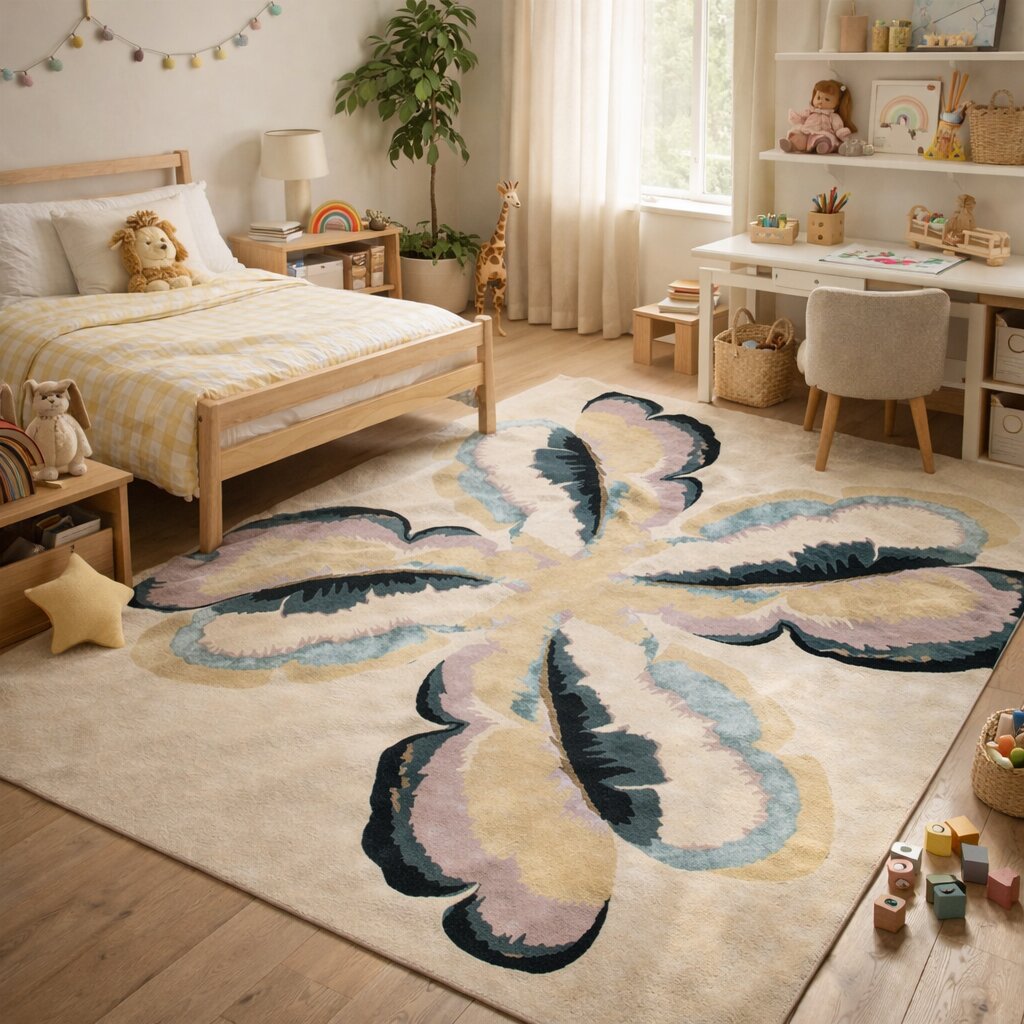 Beige color rugs 7x10 8x13 10x13 11x11 Floral design Woolen area rug Bed Living room Tufted carpet Custom available