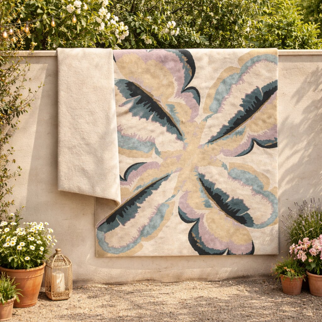 Beige color rugs 7x10 8x13 10x13 11x11 Floral design Woolen area rug Bed Living room Tufted carpet Custom available