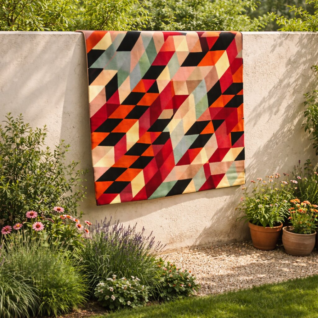 Optical Illusion Multicolor Rug