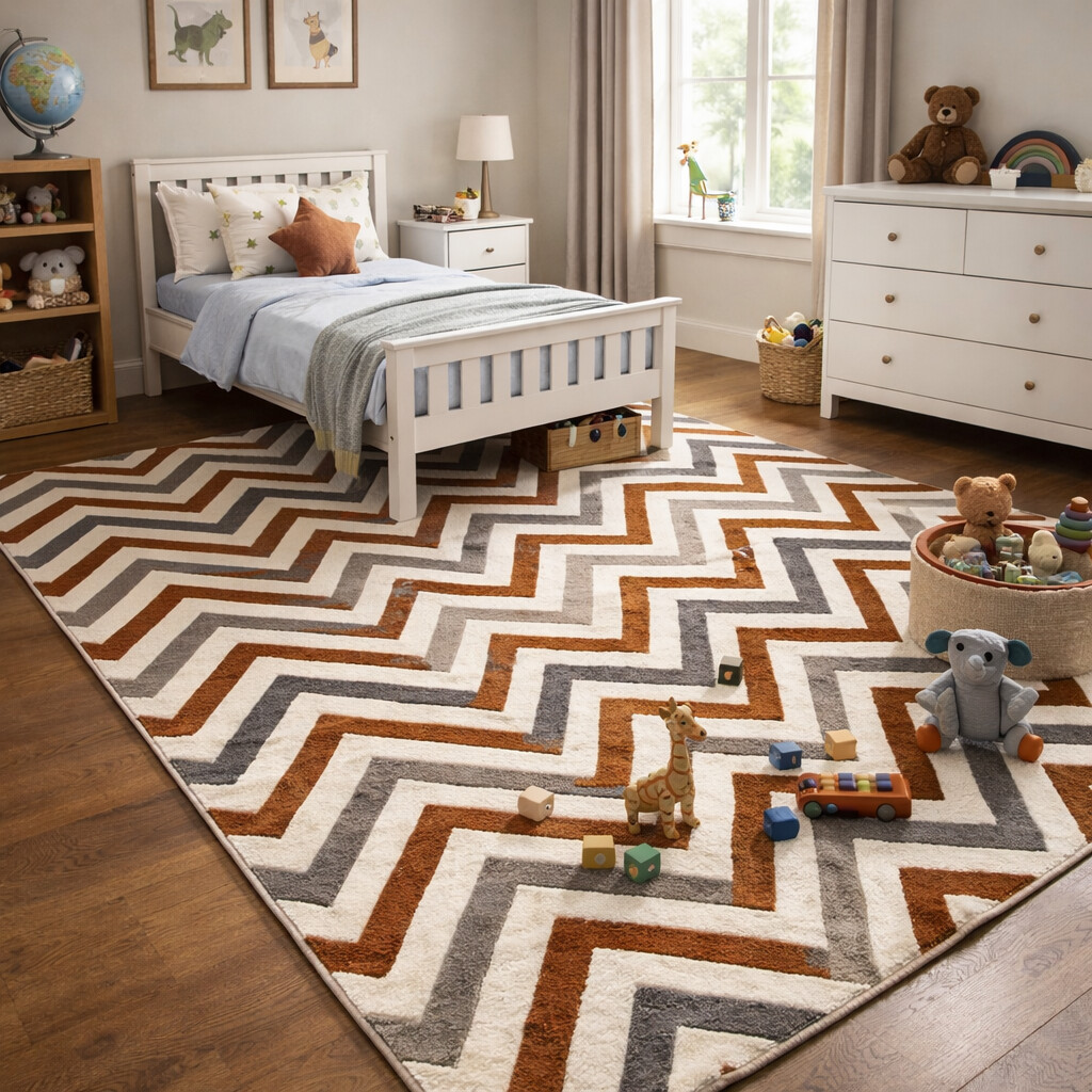 Area Rug Hand Tufted 5x7 8x10 8x11 8x13 Striped Design Wool Area Rug Living Room