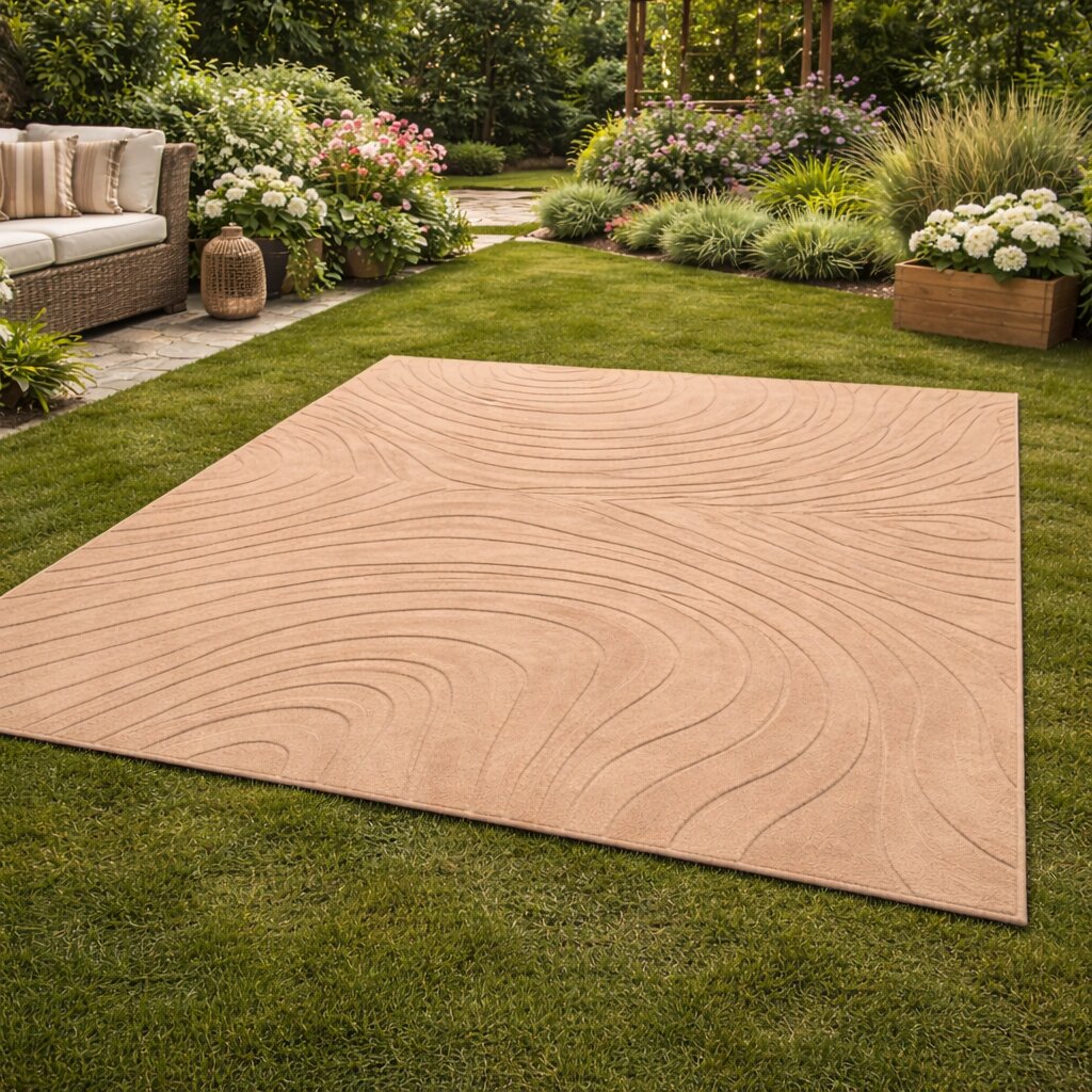 Modern Dark Beige Area Rug